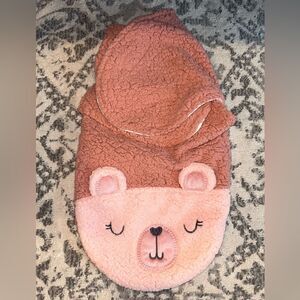 3/$25 👶🏻 NWOT chick pea Infants Sherpa Fleece Swaddle- Size 0-3M